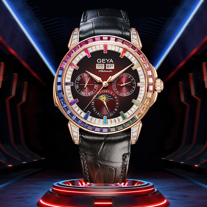 Rainbow Circle Multifunctional Mechanical Watch Fully Automatic Waterproof Men's
